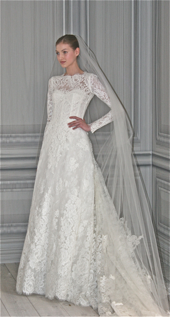 Monique Lhuillier Royal Wedding Gown Style from Spring 2012 Collection
