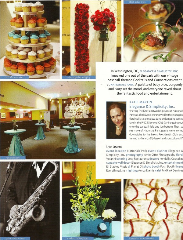 Elegance and Simplicity Featured in The Knot Magazine's Fall/Winter 2011 Issue