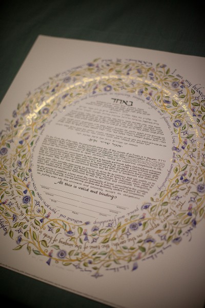 Gorgeous Ketubah for 6th and I Historic Synagogue Weddings
