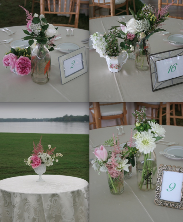 Vintage Style Centerpieces by Elegance and Simplicity