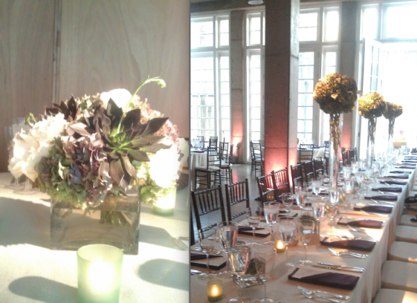 Halcyon House Centerpieces from Elegance and Simplicity