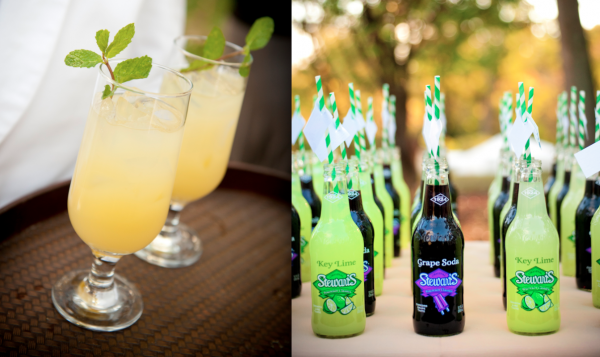 Wedding Drink Style with Ginger Mojitos and Stewarts Soda