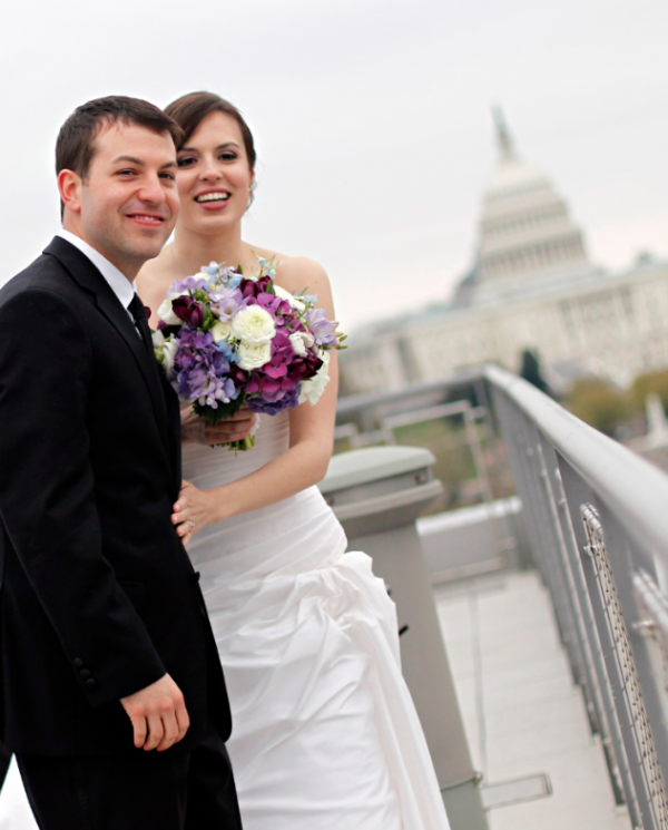 Washington, DC Wedding with flowers by Elegance and SImplicity, Inc. and photo by Edmund Fountain and Brian Cassella