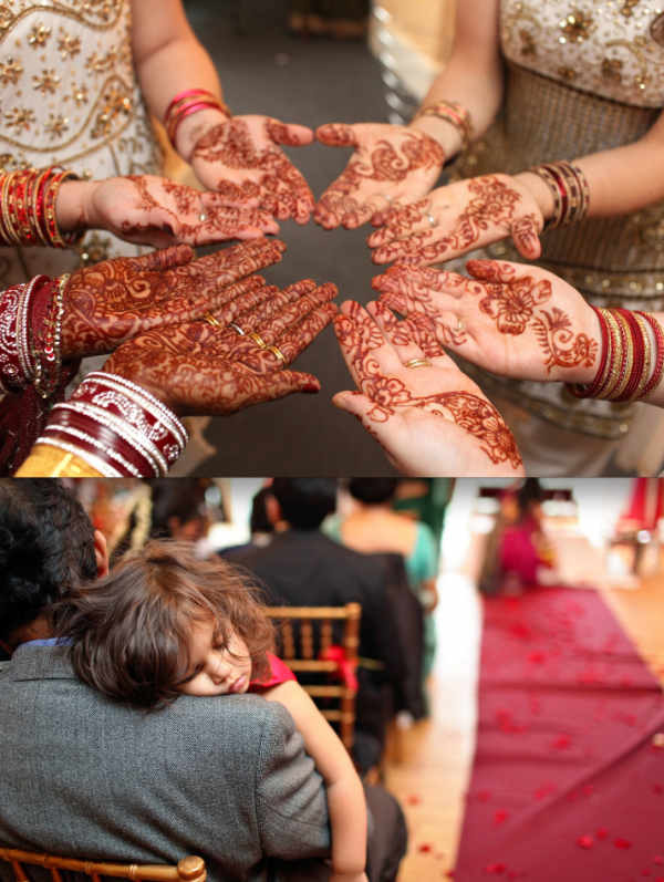 Indian Wedding with Mendhi hands