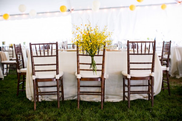 Chair Decor during reception