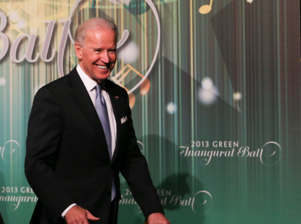 Green Inaugural Ball with Joe Biden