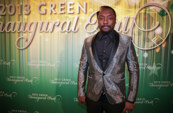 Green Inaugural Ball with Will.i.am