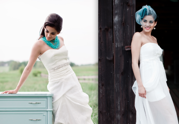 Blue wedding style from Eco-Beautiful Weddings Magazine - Summer 2011
