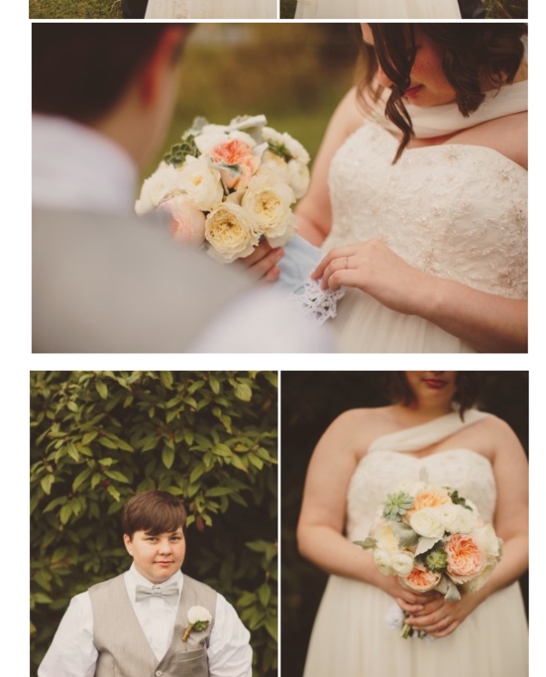 lesbian wedding by Elegance & Simplicity, Inc. featured on United with Love