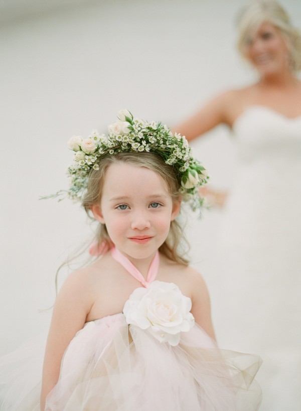Congressional Country Club Wedding with flower girl wreath by Elegance and Simplicity, Inc.