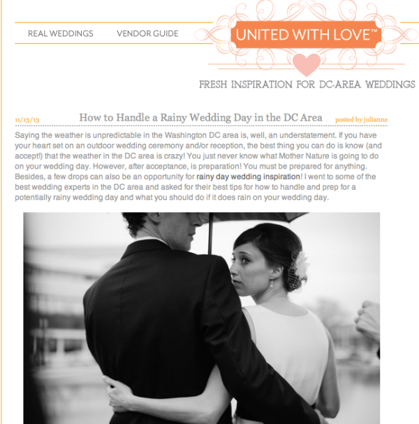 Rainy Wedding Day Advice